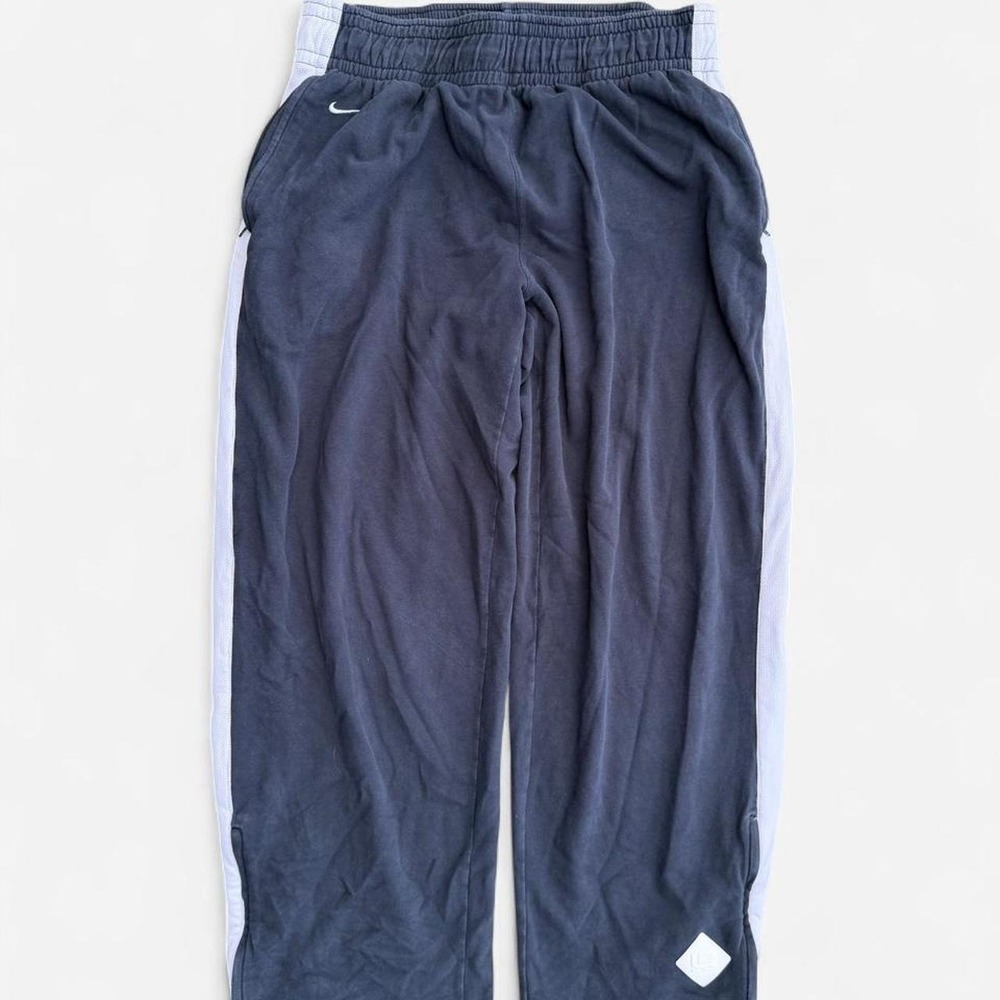 Vintage Nike Baggy Sweatpants Navy White Stripe XL Mens Y2K Streetwear Pants